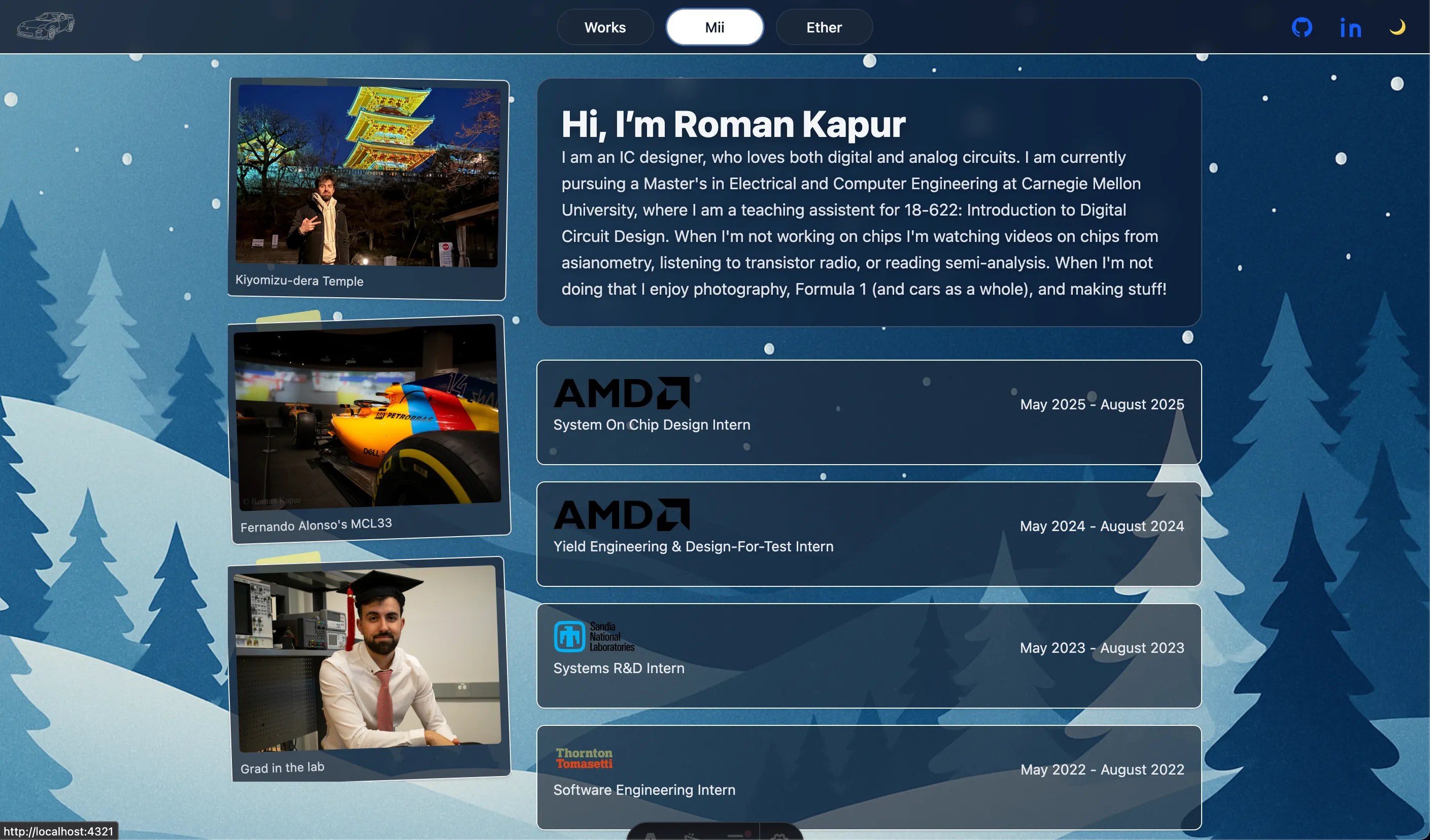 Mii Page Screen Shot